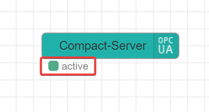 Screenshot showing the Active Tab of compact server node Screenshot showing the Active Tab of compact server node